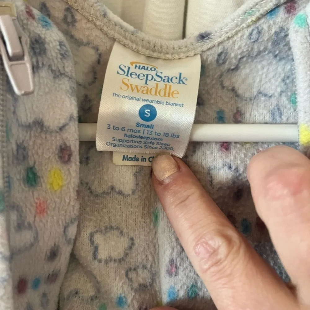 Halo SleepSack Swaddle with Colorful Dots 3-  6 mths